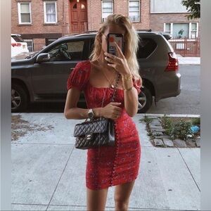 Rat and boa Evangeline dress